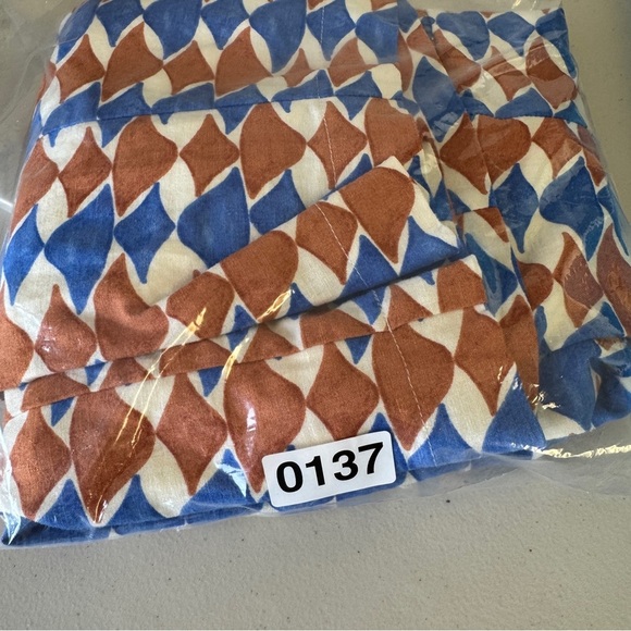 Maeve by Anthropologie Geometric Print Linen Blend Swim Dress Size 12 - Picture 14 of 14